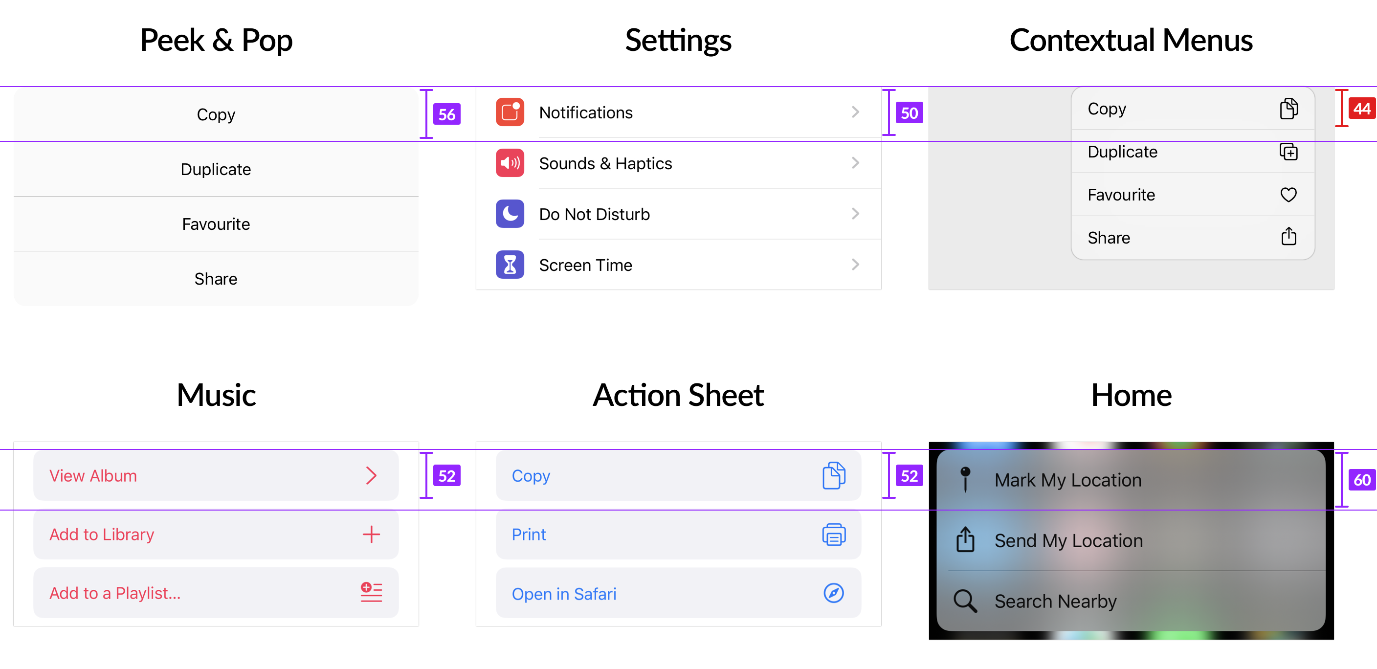 comparable finderpop contextual menu